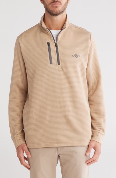 Ottoman Heather Quarter Zip Golf Pullover