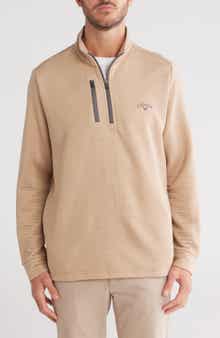 Callaway Golf® Ottoman Heather Quarter Zip Golf Pullover