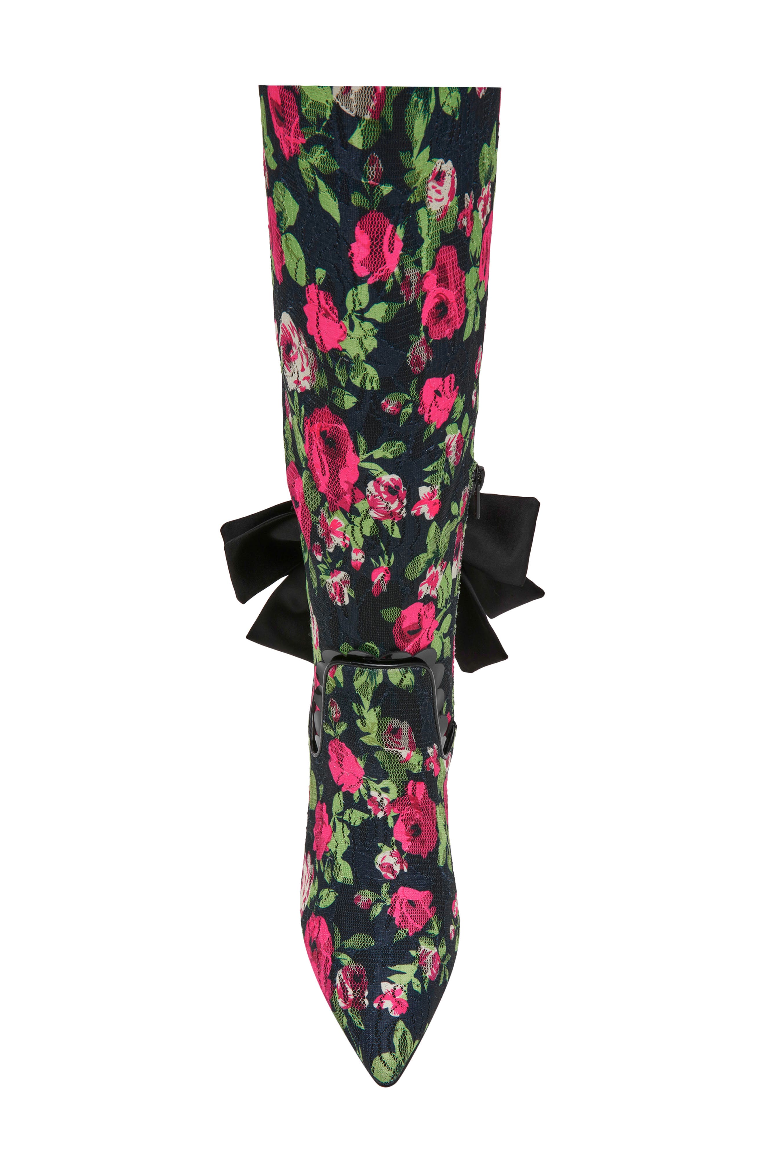 Vespar Knee High Boot, Alternate, color, BLACK ROSE