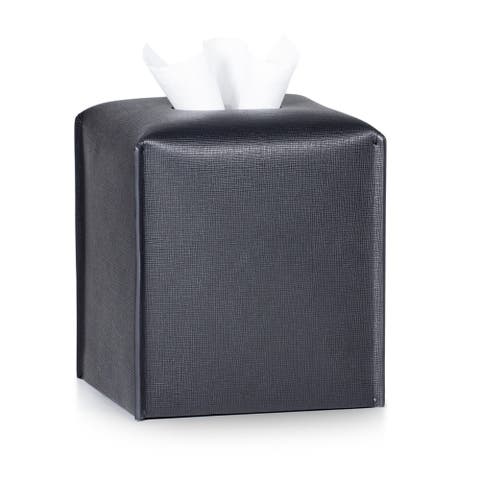 Piega Saffiano Black Tissue Cover