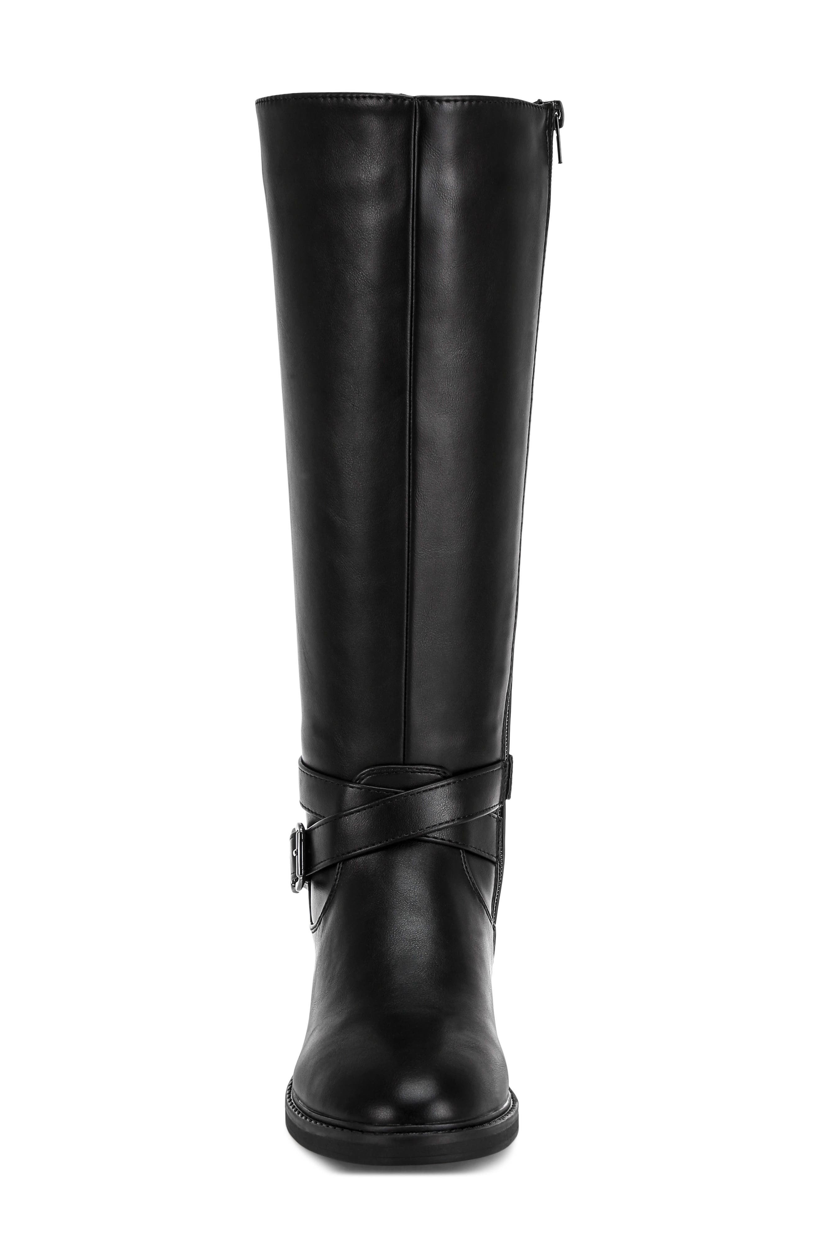 Basheba Leather Knee High Boot, Alternate, color, BLACK SMOOTH