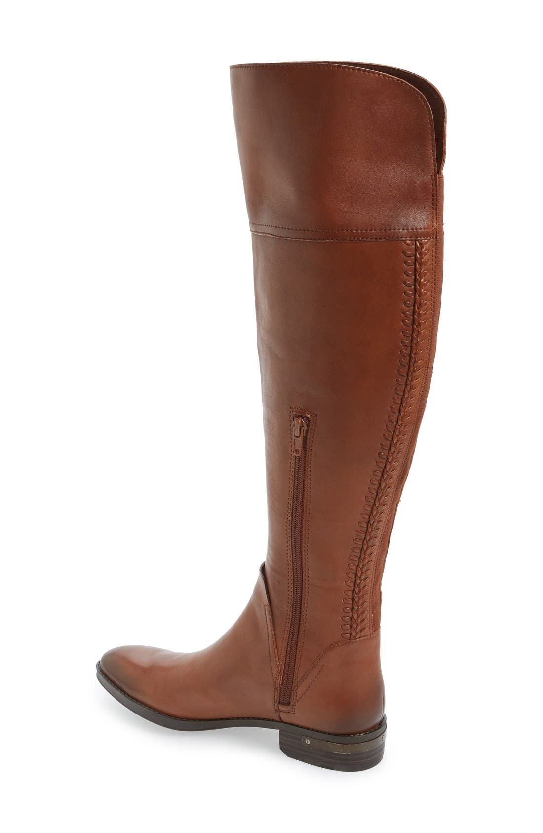 'Pedra' Wide Calf Over the Knee Boot, Alternate, color, GINGERBREAD LEATHER