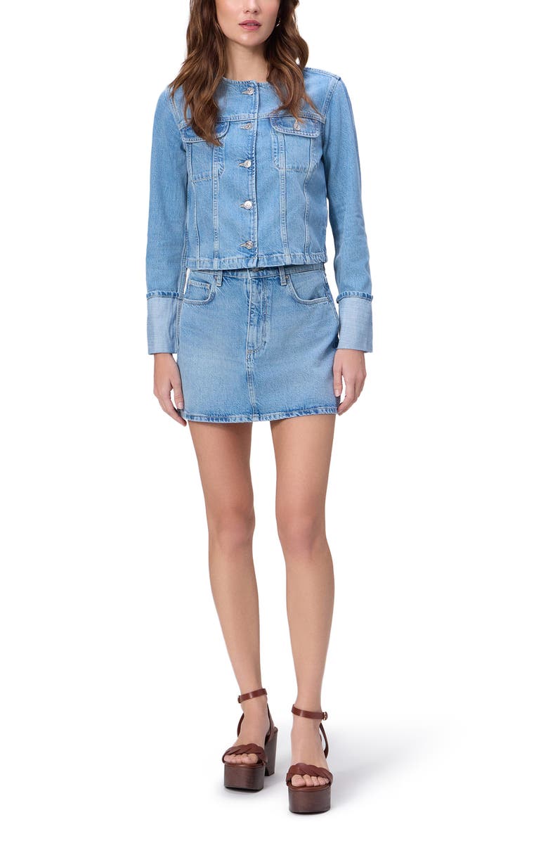PAIGE Dean Collarelss Jean Jacket, Alternate, color, Del Amo