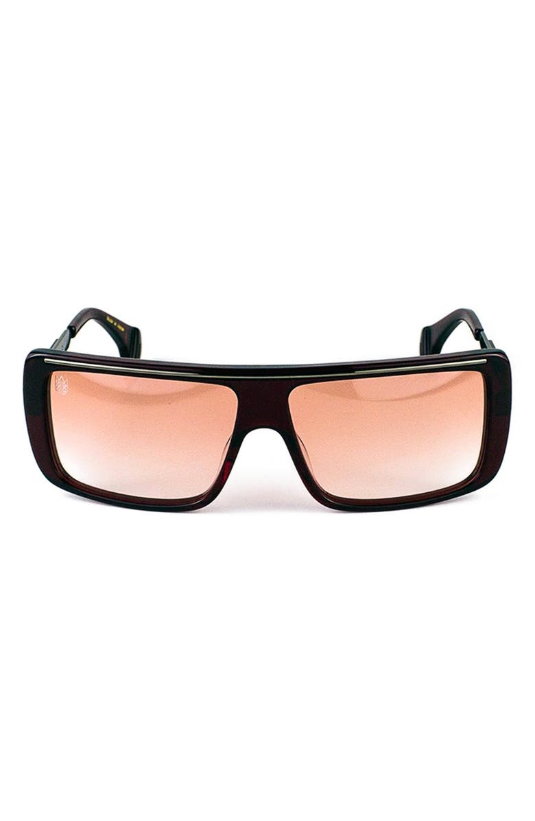 Cult of Individuality 54mm Rectangular Gradient Sunglasses, Main, color, Black/ Red