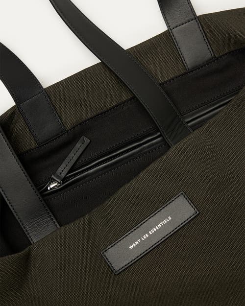 Want Les Essentiels De La Vie Want Les Essentiels Kenora Organic Cotton Canvas Tote In Green