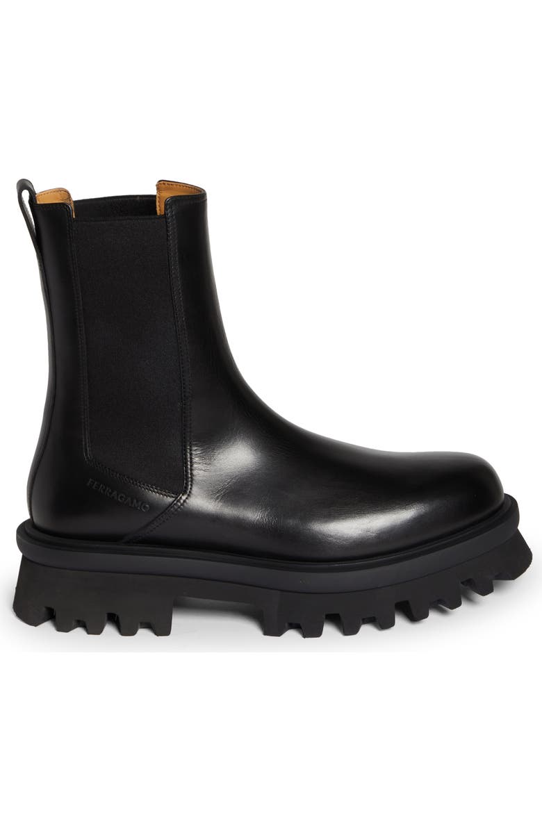 FERRAGAMO Flash Lug Sole Chelsea Boot, Alternate, color,