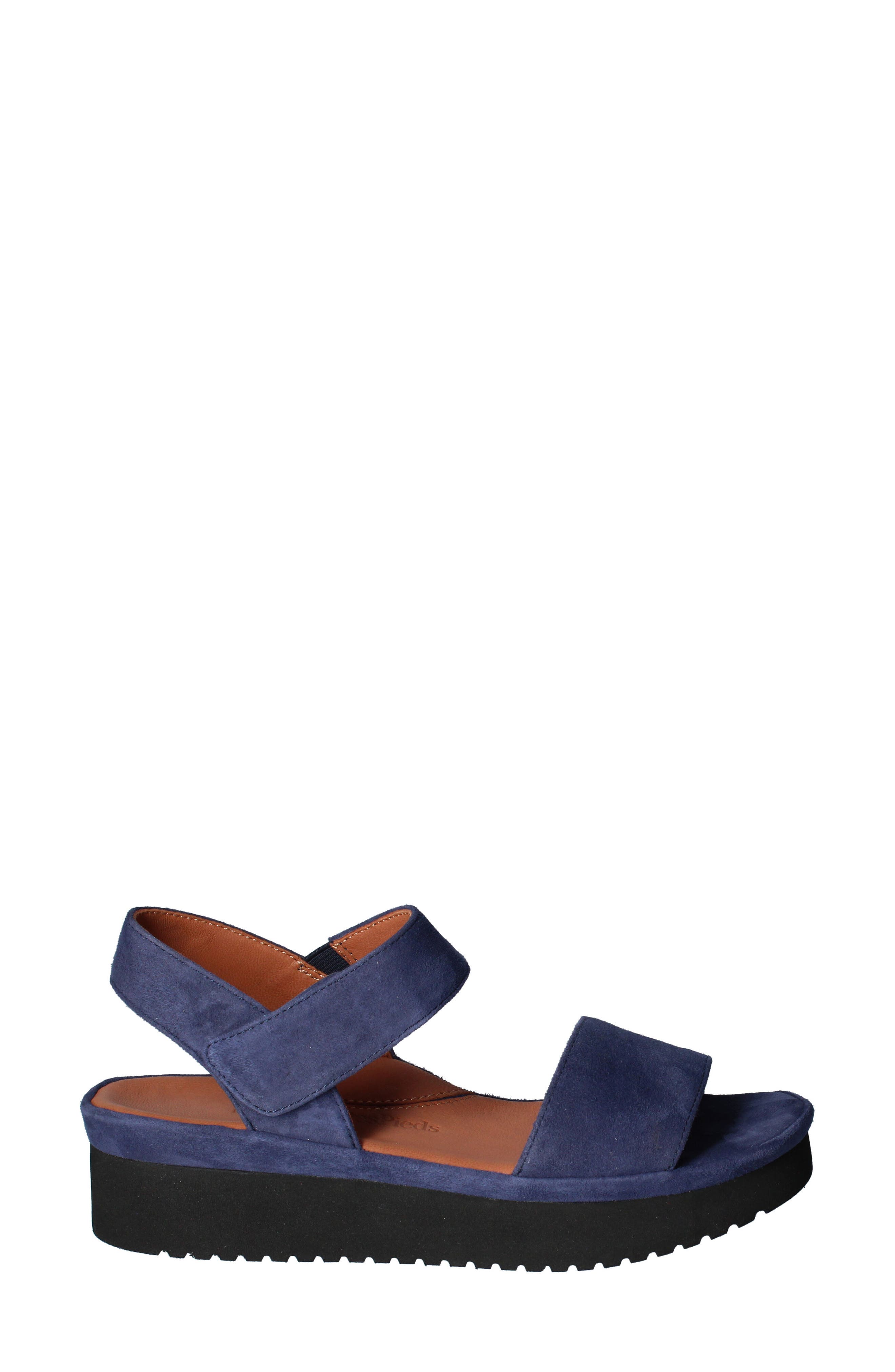 Abrilla Platform Sandal, Alternate, color, NAVY