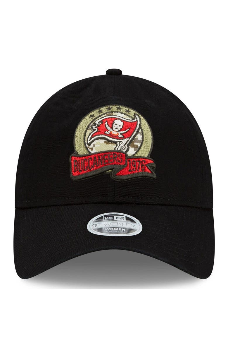 New Era Women's New Era Black Tampa Bay Buccaneers 2022 Salute To Service 9TWENTY Adjustable Hat, Alternate, color, 