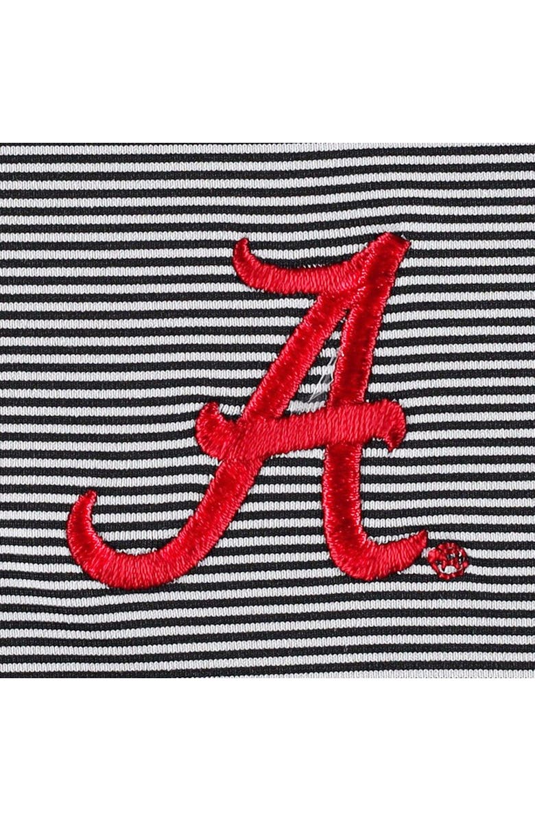 Peter Millar Men's Peter Millar Black Alabama Crimson Tide Jubilee Striped Performance Jersey Polo, Alternate, color,