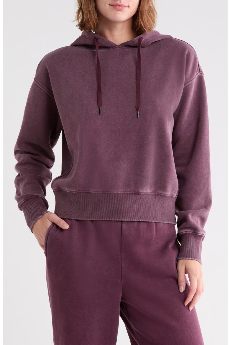 Marin Oversize Fleece Hoodie, Main, color, WINETASTING