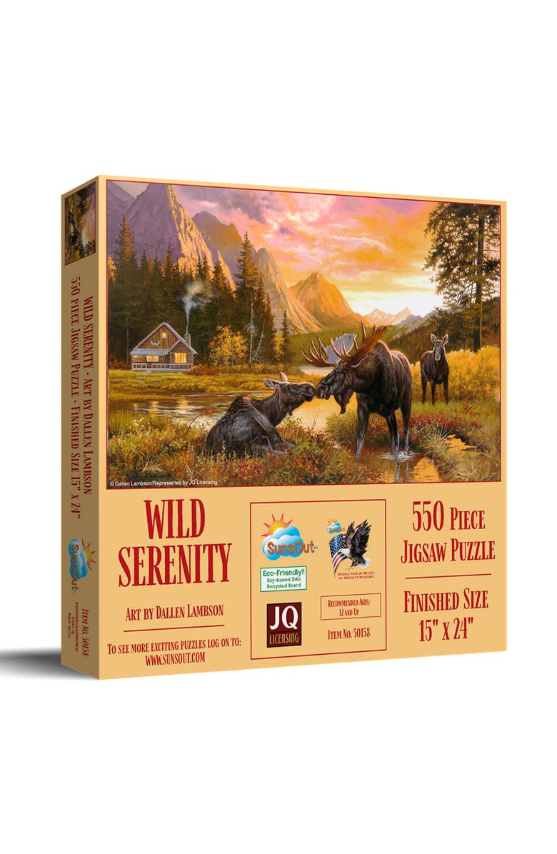 Sunsout Wild Serenity 550 piece Jigsaw Puzzle for Adults, Main, color, Multicolor