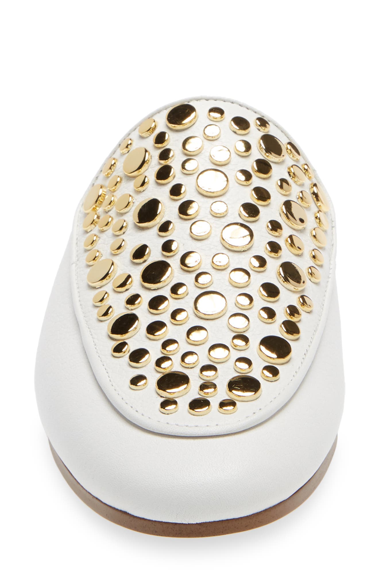 Farrow Studded Mule, Alternate, color, OPTIC WHITE LEATHER