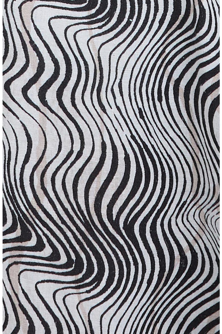 Romy Cap Sleeve Maxi Shirtdress, Alternate, color, MONOCHROME PRINT