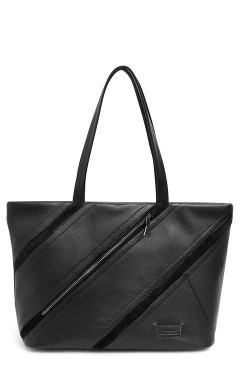 Avenue Top Zip Leather Tote