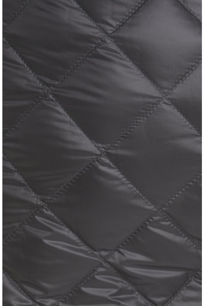 Quilted Down Midi Skirt, Alternate, color, 999 BLACK