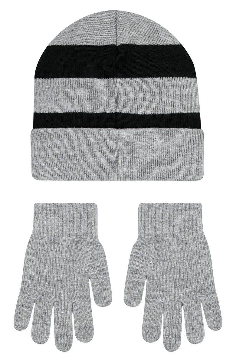 Nike Chunky Stripe Peak Beanie, Alternate, color, Dark Grey Heather