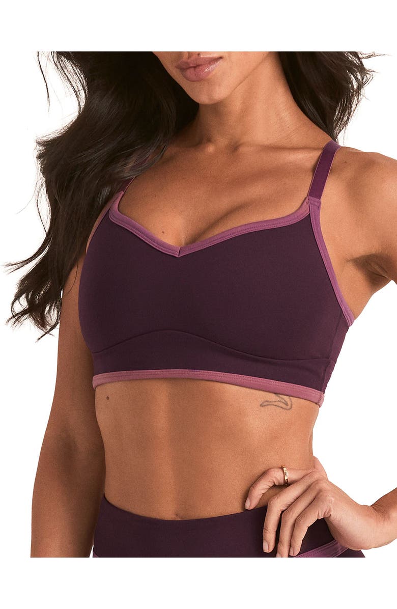 Adore Me Clarity Sports Bra, Main, color, Dark Purple