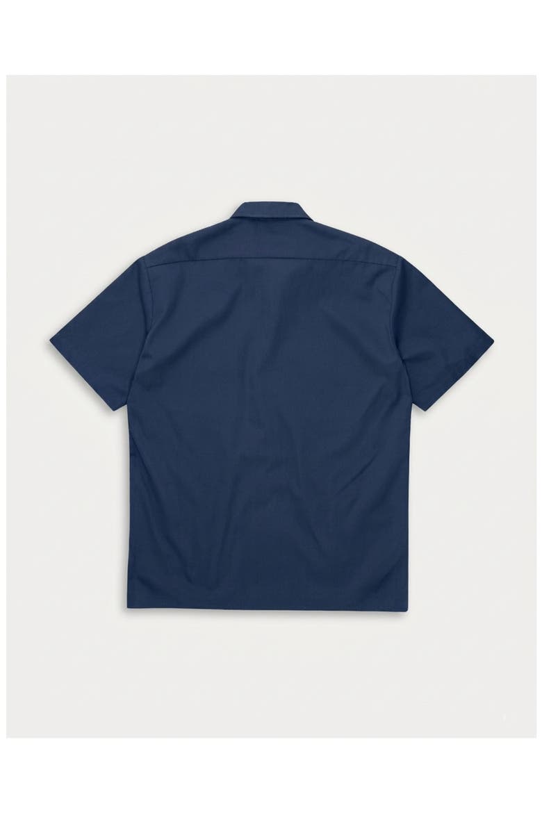 Hap Short Sleeve Twill Shirt, Alternate, color, Blue