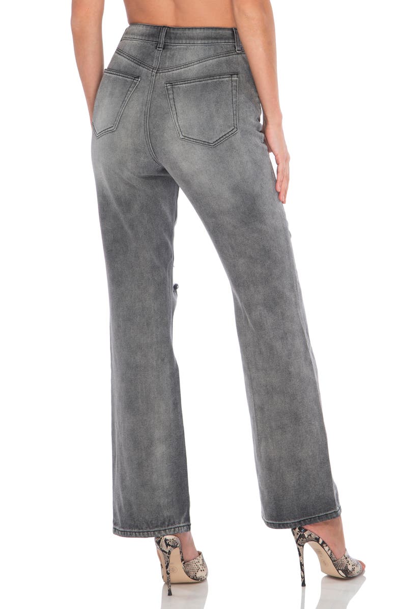 AFRM Oden High Waist Wide Leg Jeans, Alternate, color,