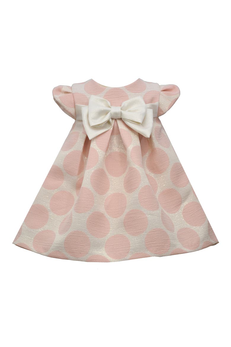 Brocade Empire Dress, Main, color, PINK