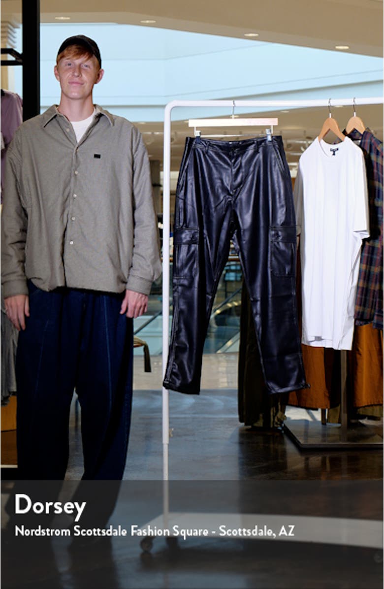 Faux Leather Cargo Pants, sales video thumbnail