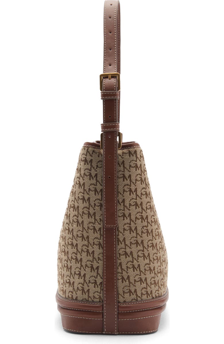 MANGO Medium Logo Jacquard Shopper Bag, Alternate, color,