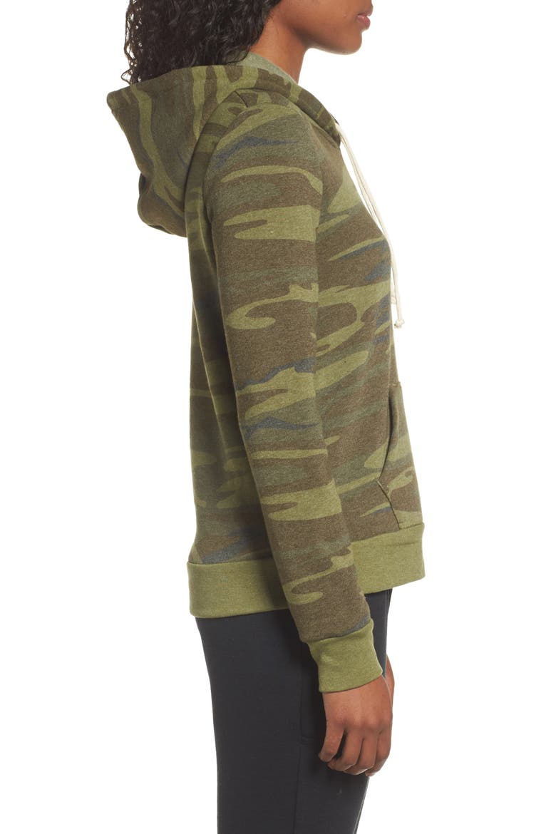 Camo Pullover Hoodie, Alternate, color, CAMO