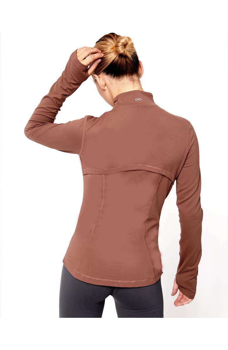 Rebody Active Gen XYZ Zip Up Cloudlux Track Jacket, Alternate, color, Walnut