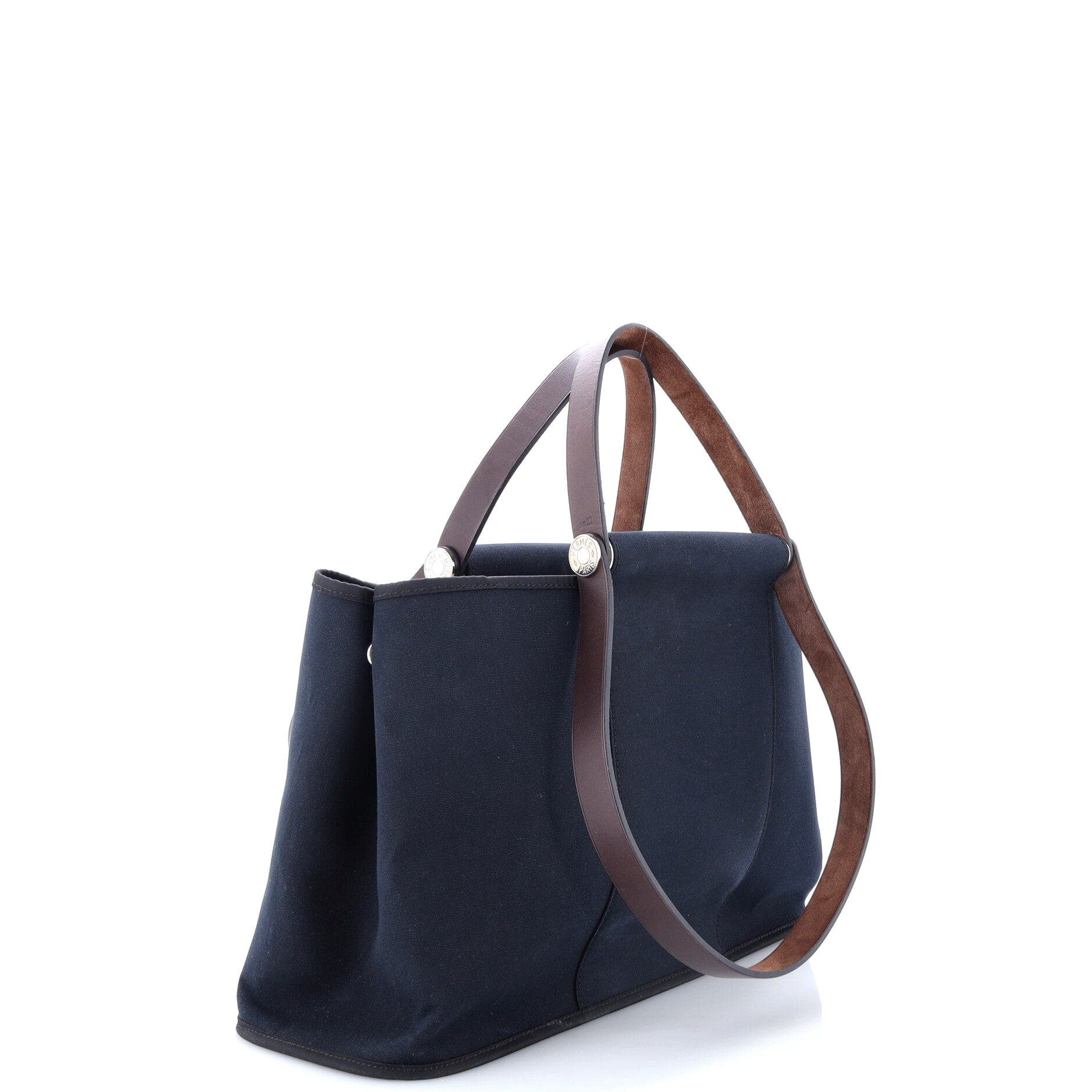 Cabag Elan Toile and Leather 39, Alternate, color, Bleu Indigo