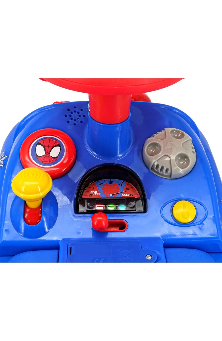 Kiddieland Spidey Web Racer Lights N' Sounds Rideon, Alternate, color, Multicolored