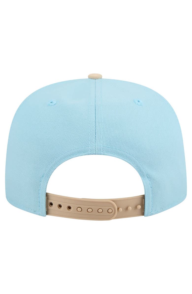 New Era Men's New Era  Light Blue/Light Beige Los Angeles Dodgers Color Pack A-Frame 9FIFTY Snapback Hat, Alternate, color, 