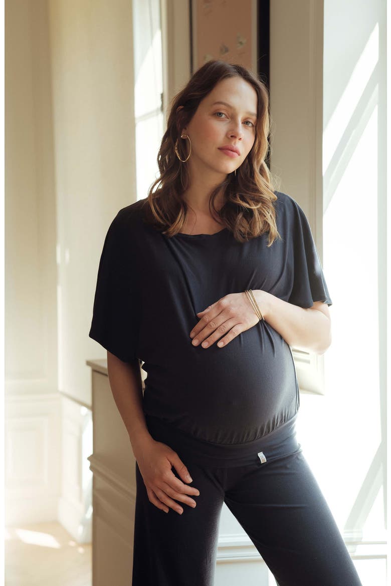 Maternity pants 7/8th Origin, Alternate, color, INDIGO