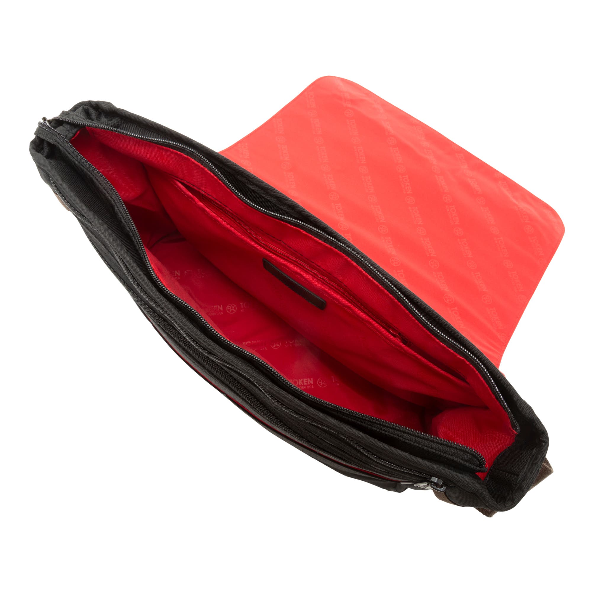 Manhattan Portage Waxed Nylon Sheridan Messenger Bag, Alternate, color, Black