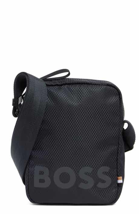 BOSS Logo Ripstop Recycled Polyester Crossbody Bag