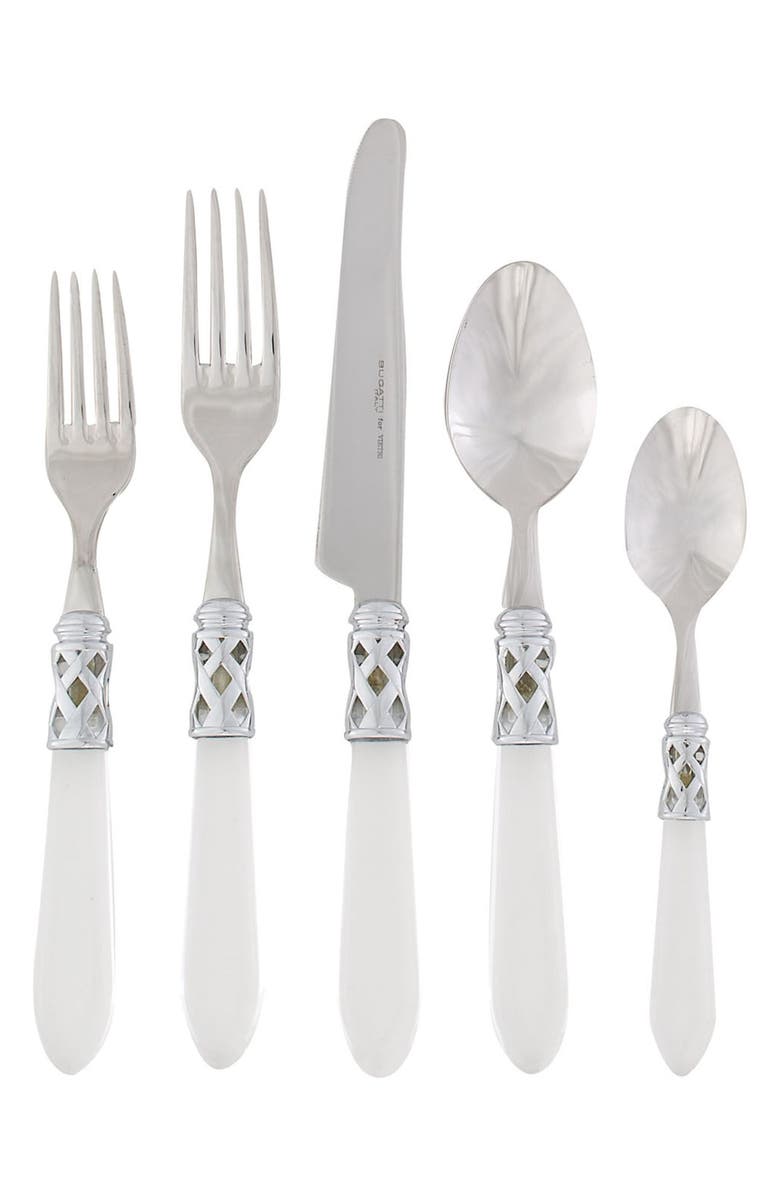 VIETRI Aladdin Brilliant Clear 5-Piece Place Setting, Main, color, Clear