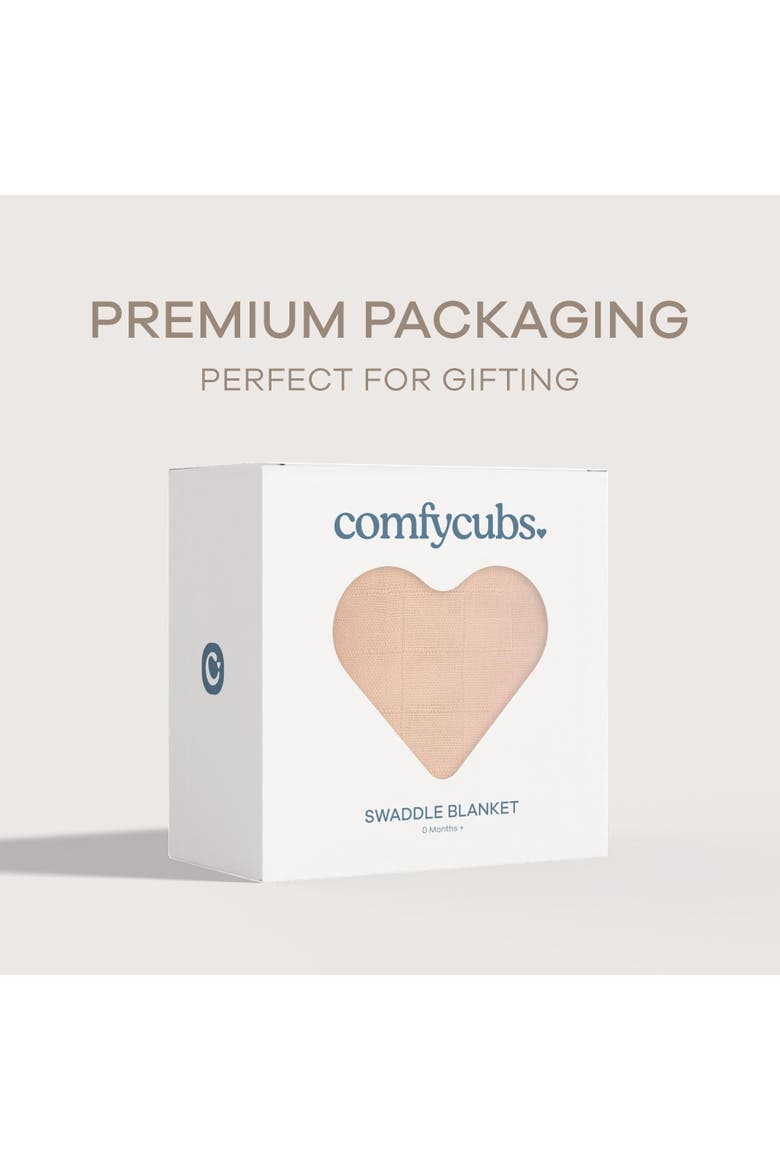 Muslin Swaddle Blanket, 1 Pack, Alternate, color, Blush