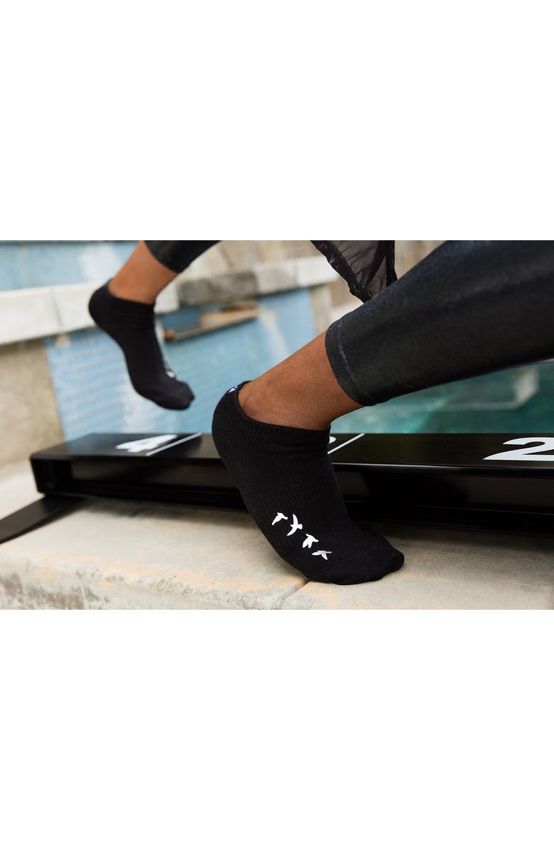 Arebesk Birdie Assorted 2-Pack Grip Ankle Socks, Alternate, color, Black Nude