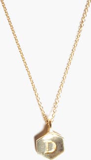 Odette New York Monogram Charm Necklace