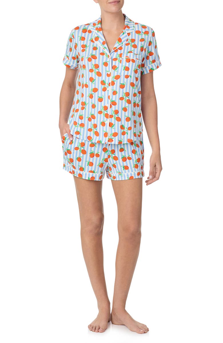 Kate Spade New York print short pajamas, Main, color, 