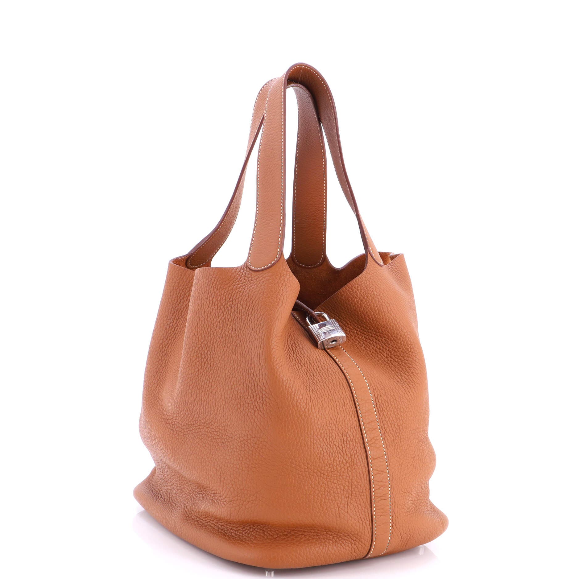 Picotin Lock Bag Clemence GM, Alternate, color, Gold