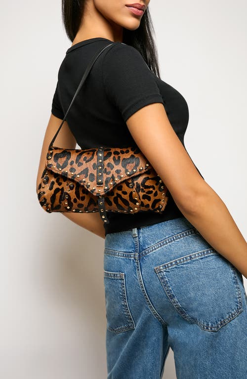 Aimee Armour Novelty Genuine Calf Hair Baguette Shoulder Bag