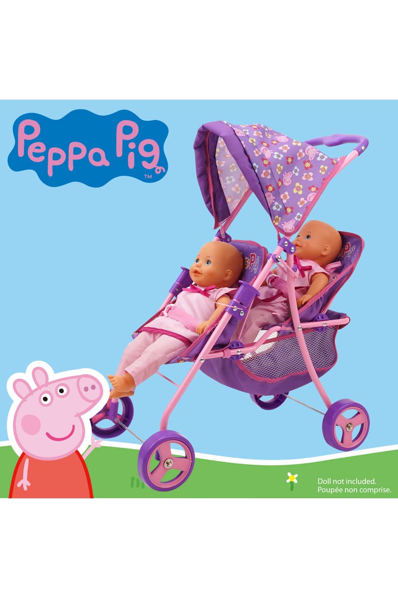 Doll Twin Stroller, Alternate, color, Multicolored
