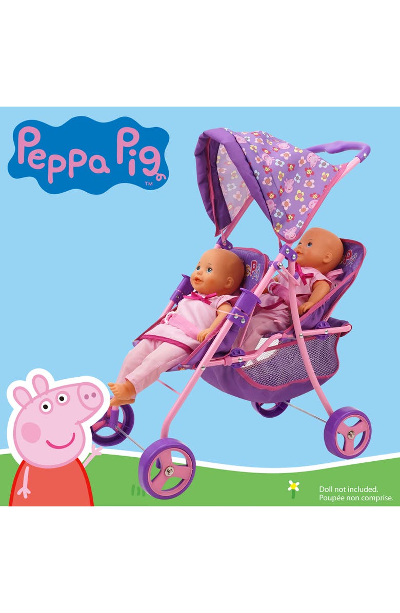 Peppa Pig Doll Twin Stroller, Alternate, color, 