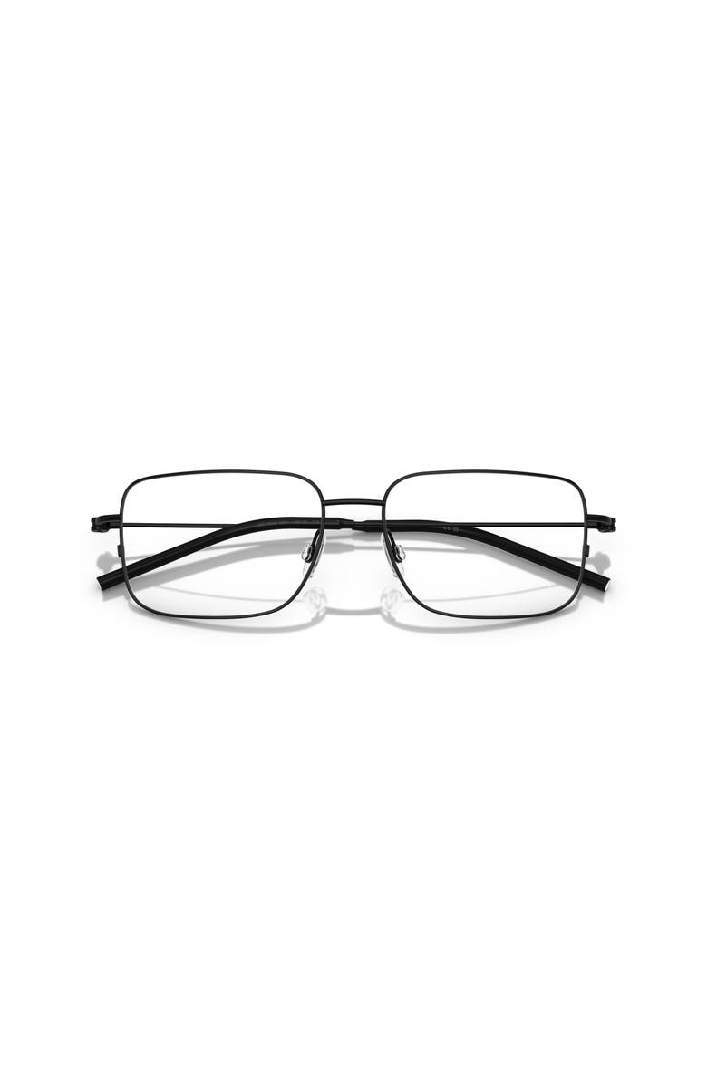 Moncler 56mm Irregular optical glasses, Alternate, color, Black