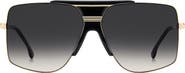 Victoria Beckham 62mm Square Aviator Sunglasses