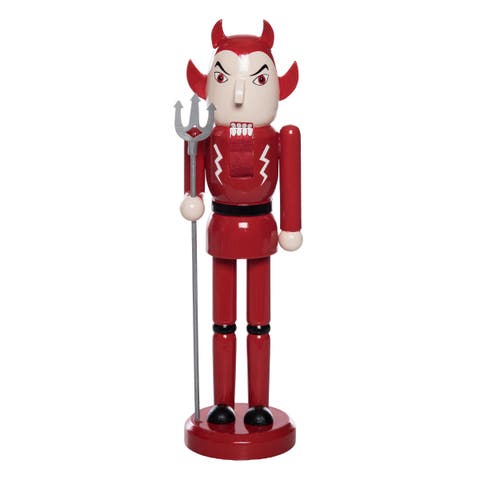 Devil Nutcracker Wooden Figurine