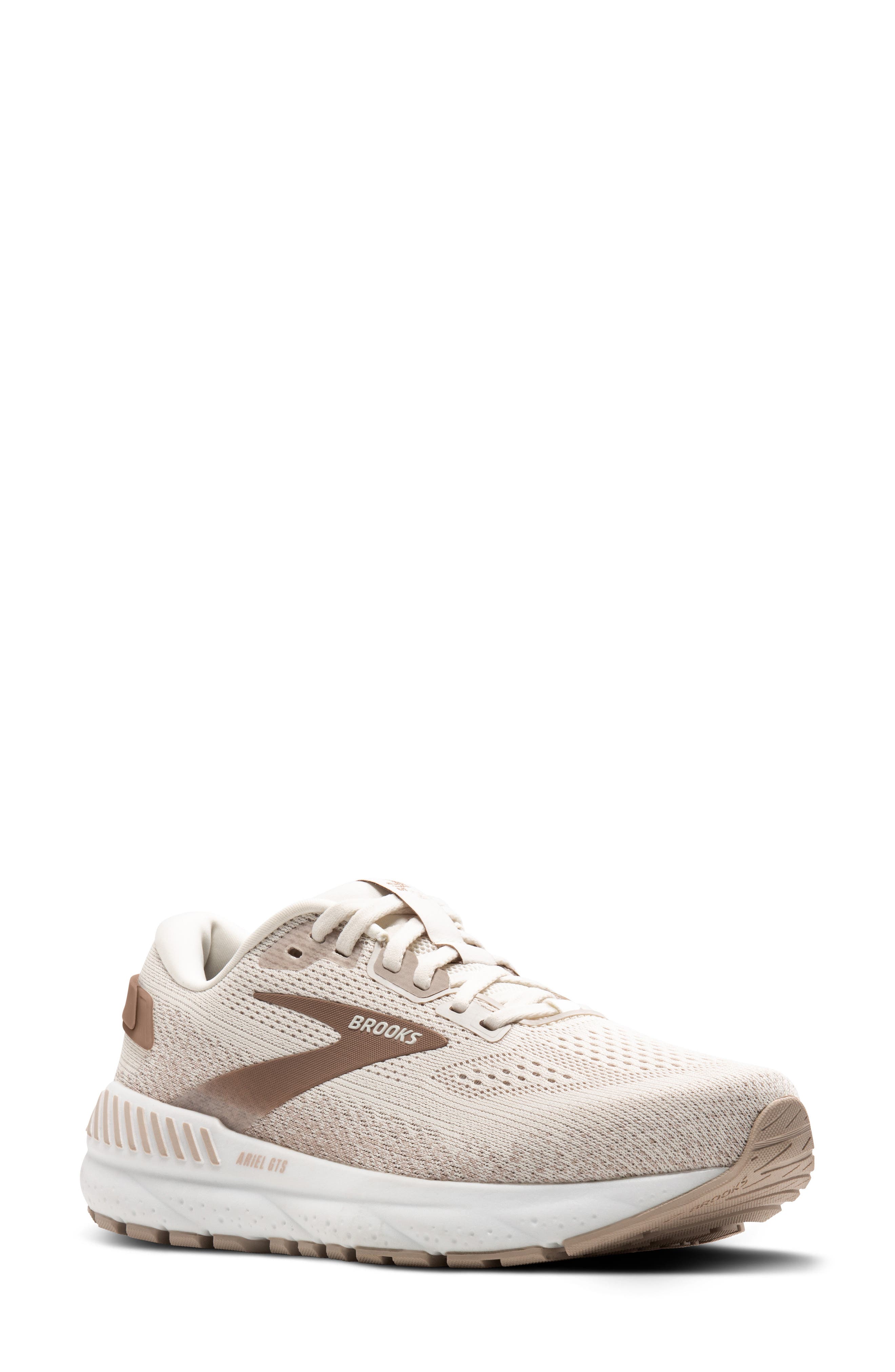 Brooks Ariel GTS 24 Running Shoe, Main, color, Coconut/ Chateau/ Portabella