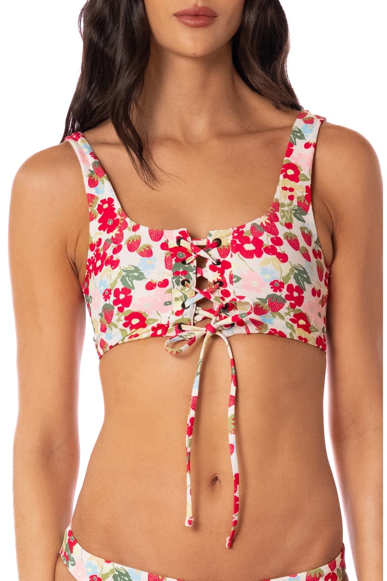 Dazzle Reversible Bikini Top, Main, color, OPEN WHITE