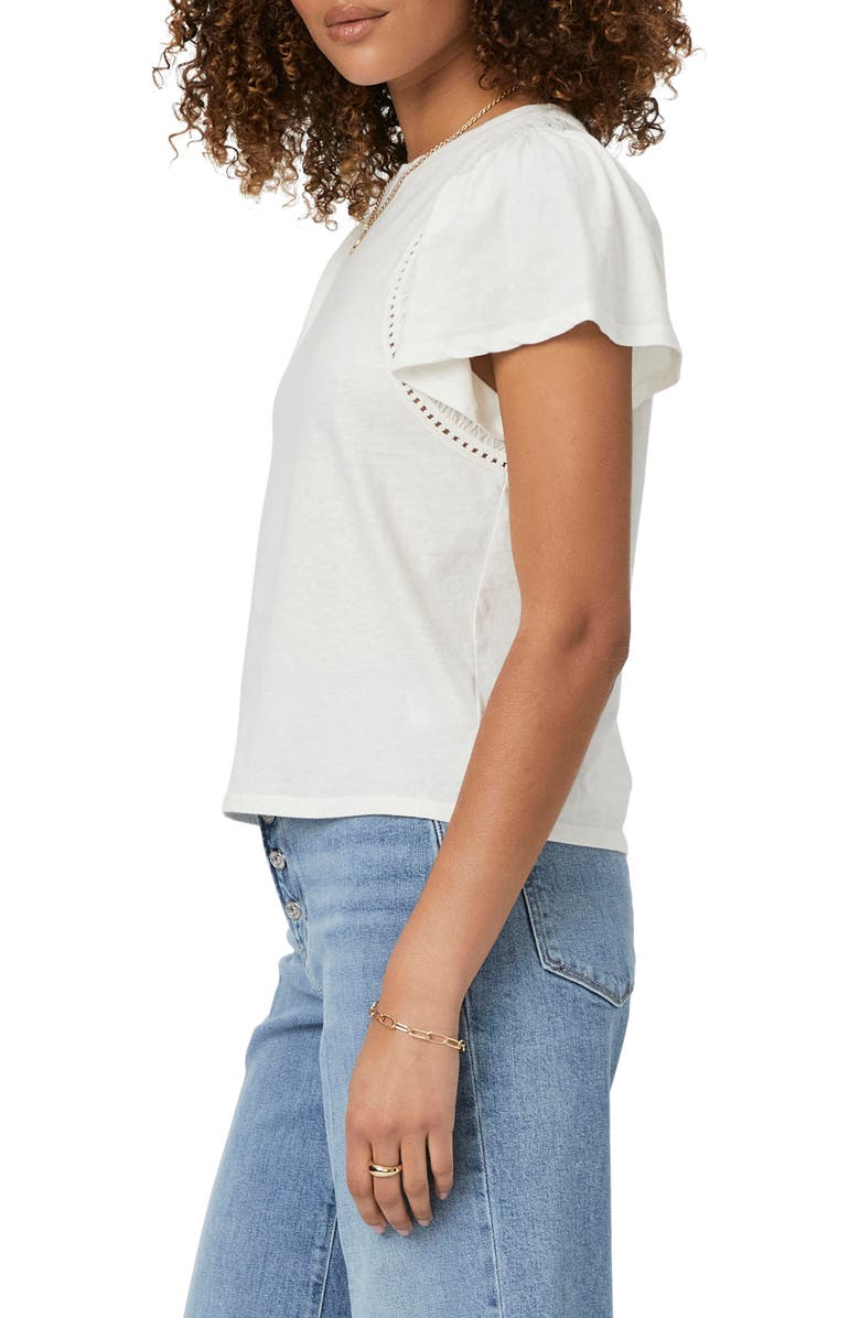 PAIGE Paisley Flutter Sleeve T-Shirt, Alternate, color, Offwhite