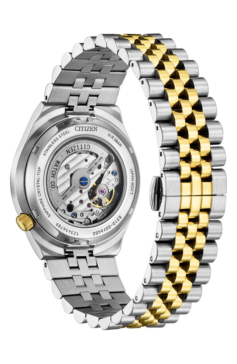 Citizen TSUYOSA 60 Two-Tone Automatic Bracelet Watch, 40mm, Alternate, color, Two-Tone